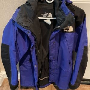 The North Face blue women’s shell size medium